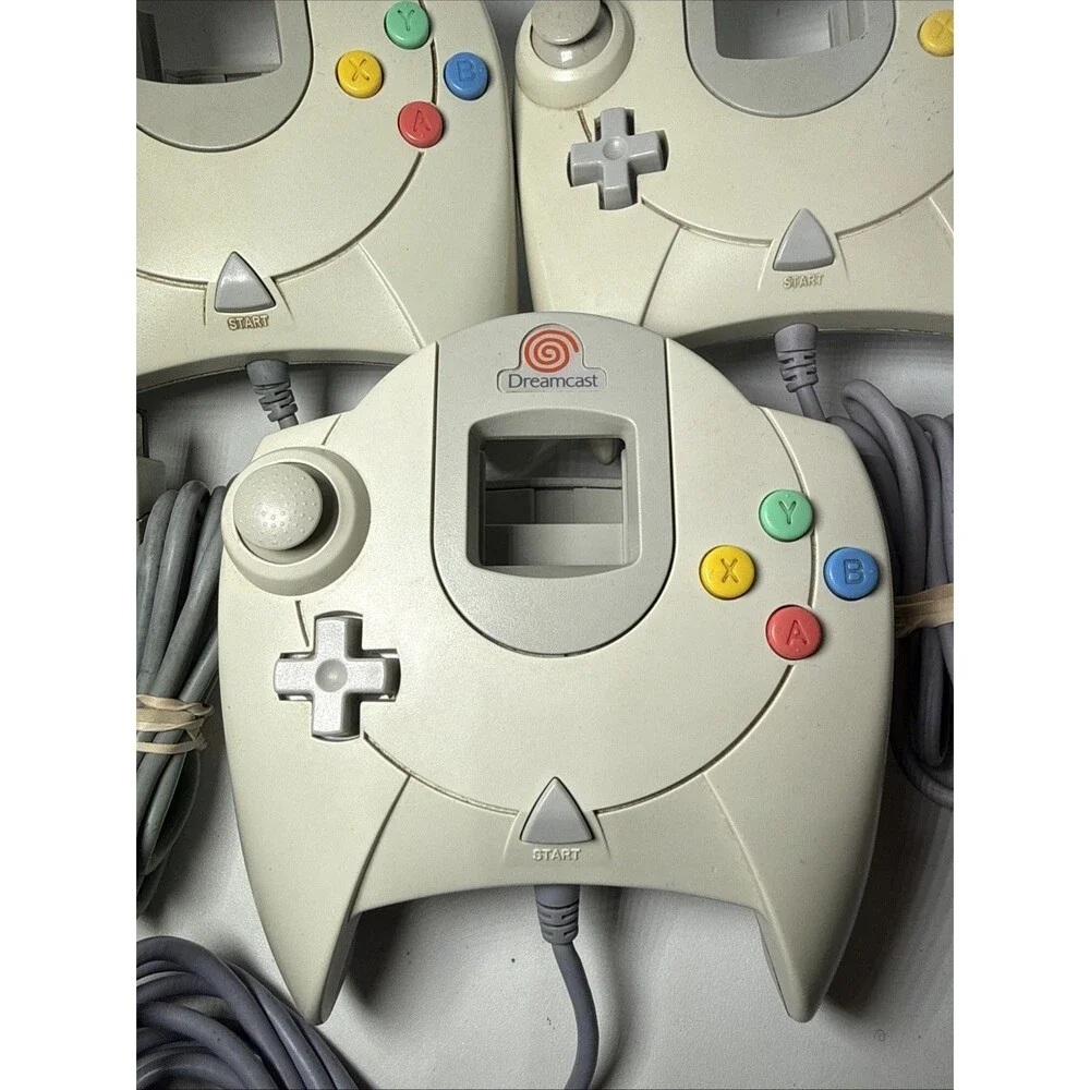 SEGA DREAMCAST CONTROLLER HKT-7700 - Lot Of 3 Authentic